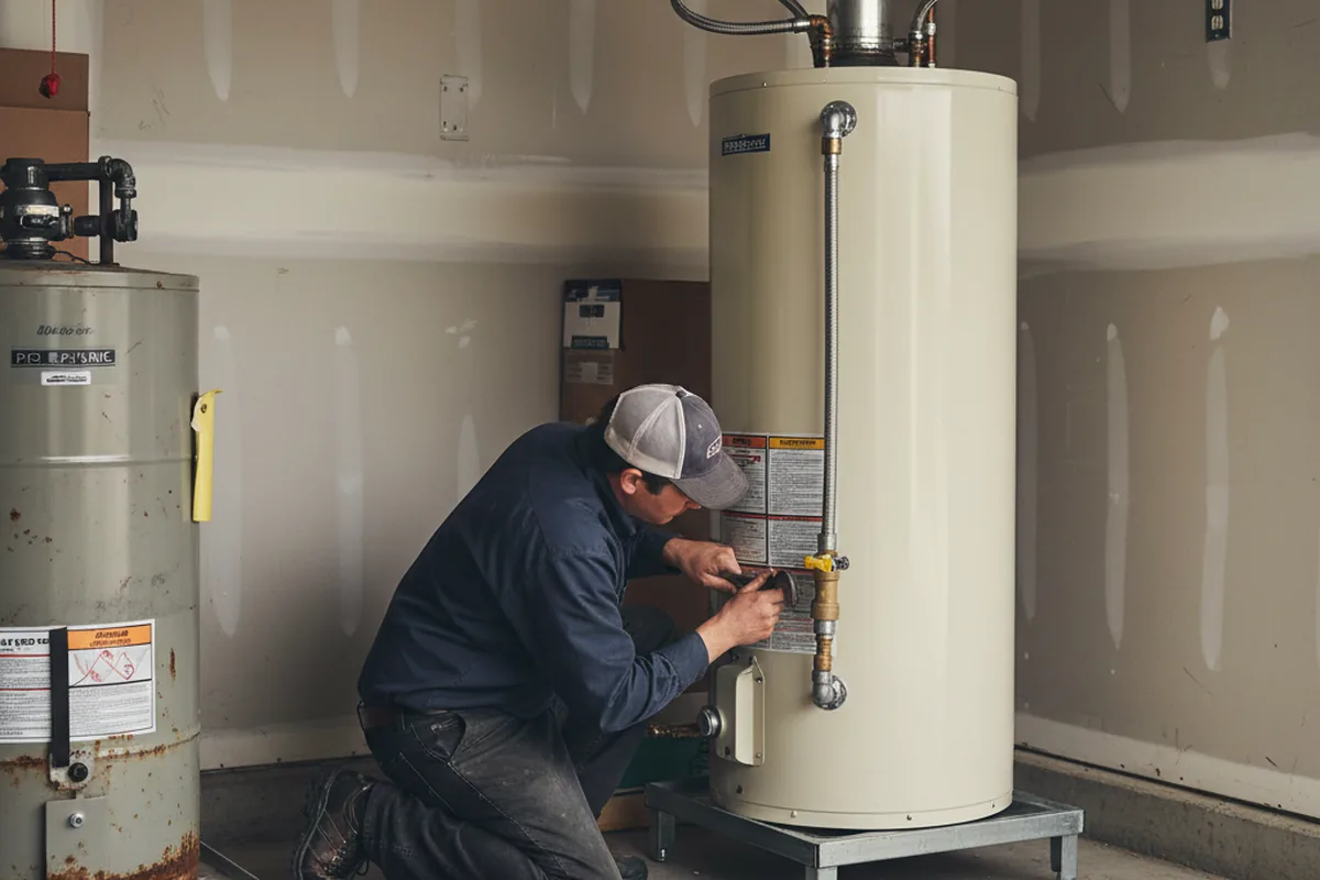 Water heater and shutoff valve replacement in Orrtanna